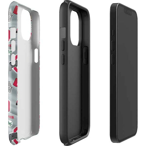 Ohio State University Pattern iPhone 15 Impact Case